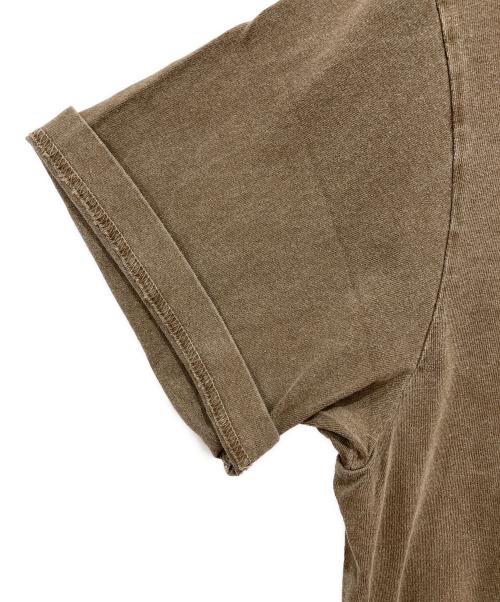 stussy（ステューシー）stussy (ステューシー) NO.4 PIG. DYED TEE/USA製 ブラウン サイズ:Lの古着・服飾アイテム