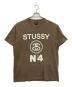 stussy（ステューシー）の古着「NO.4 PIG. DYED TEE/USA製」｜ブラウン