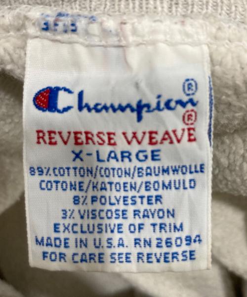Champion（チャンピオン）Champion (チャンピオン) リバースウィーブスウェット/90's/USA製/刺繍タグ グレー サイズ:XLの古着・服飾アイテム