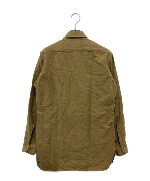US ARMY（ユーエスアーミー）US ARMY (ユーエスアーミー) ウールシャツ/40's カーキ サイズ:14　1/2-33の古着・服飾アイテム