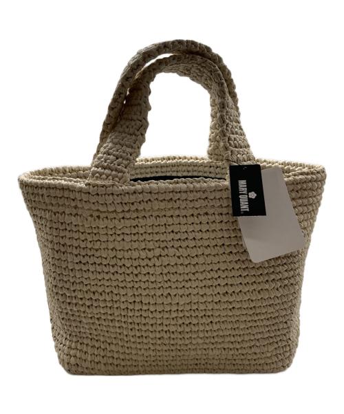 MARY QUANT（マリークヮント）MARY QUANT (マリークヮント) クロッシェラフィアライク トート ベージュ 未使用品の古着・服飾アイテム