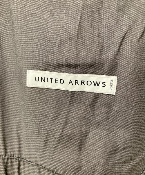 UNITED ARROWS（ユナイテッドアローズ）UNITED ARROWS (ユナイテッドアローズ) ラムレザーカバーオール ブラック サイズ:Mの古着・服飾アイテム