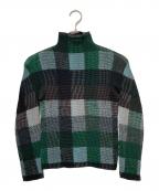 me ISSEY MIYAKEミーイッセイ ミヤケ）の古着「プリーツカットソー」｜グリーン