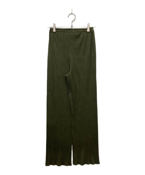 PLEATS PLEASE（プリーツプリーズ）PLEATS PLEASE (プリーツプリーズ) プリーツパンツ グリーン サイズ:3の古着・服飾アイテム