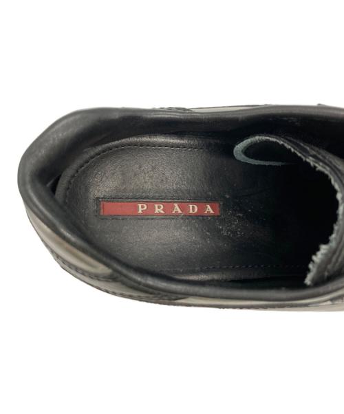 PRADA SPORTS（プラダスポーツ）PRADA SPORTS (プラダスポーツ) エナメルローカットスニーカー ブラック サイズ:37の古着・服飾アイテム