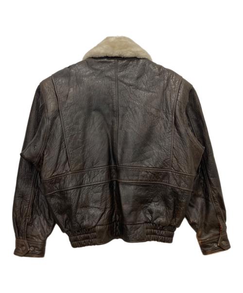 LUCKY STRIKE（ラッキーストライク）LUCKY STRIKE (ラッキーストライク) G-1レザージャケット ブラウン サイズ:Lの古着・服飾アイテム