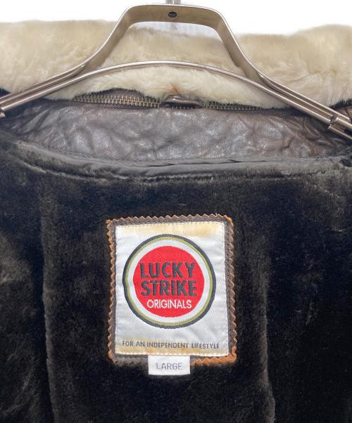 LUCKY STRIKE（ラッキーストライク）LUCKY STRIKE (ラッキーストライク) G-1レザージャケット ブラウン サイズ:Lの古着・服飾アイテム