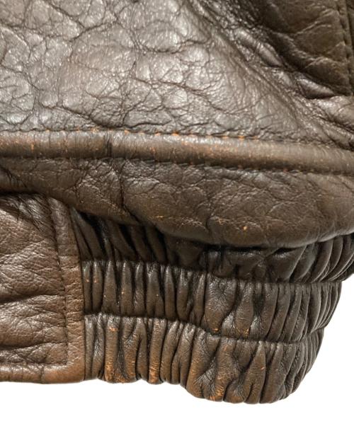 LUCKY STRIKE（ラッキーストライク）LUCKY STRIKE (ラッキーストライク) G-1レザージャケット ブラウン サイズ:Lの古着・服飾アイテム