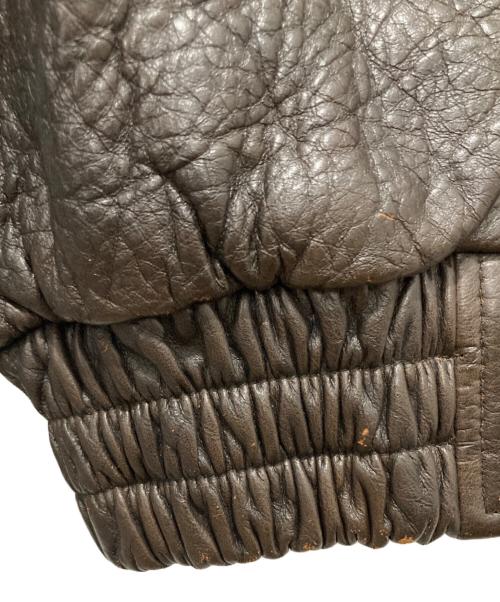 LUCKY STRIKE（ラッキーストライク）LUCKY STRIKE (ラッキーストライク) G-1レザージャケット ブラウン サイズ:Lの古着・服飾アイテム