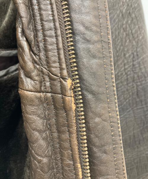 LUCKY STRIKE（ラッキーストライク）LUCKY STRIKE (ラッキーストライク) G-1レザージャケット ブラウン サイズ:Lの古着・服飾アイテム