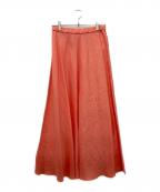 NOLLEY'Sノーリーズ）の古着「リネンバイヤスマキシスカート」｜ピンク