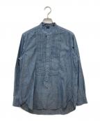 45Rフォーティファイブ・アール）の古着「インドカディオックスの908ピンタックスタンドシャツ」｜インディゴ