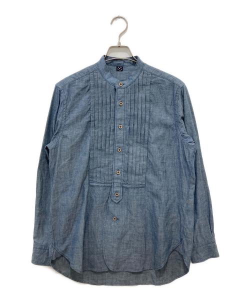45R（フォーティファイブ・アール）45R (フォーティファイブ・アール) インドカディオックスの908ピンタックスタンドシャツ インディゴ サイズ:2の古着・服飾アイテム