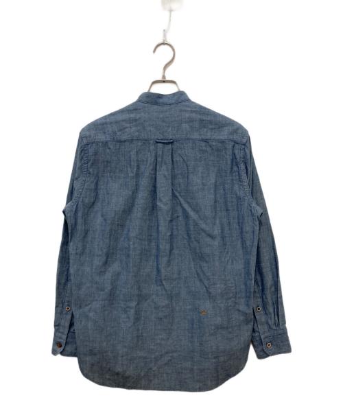 45R（フォーティファイブ・アール）45R (フォーティファイブ・アール) インドカディオックスの908ピンタックスタンドシャツ インディゴ サイズ:2の古着・服飾アイテム