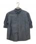 45R（フォーティファイブ・アール）の古着「綿麻瑠璃ダンガリーの5分袖クッペシャツ」｜インディゴ