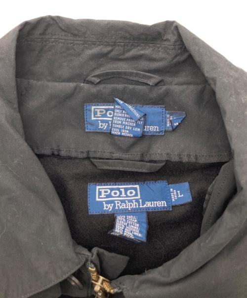 POLO RALPH LAUREN（ポロ・ラルフローレン）POLO RALPH LAUREN (ポロ・ラルフローレン) ライナー付きハーフコート ブラック サイズ:Lの古着・服飾アイテム
