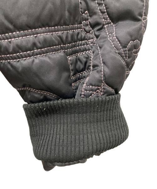 pellepelle（ペレペレ）pellepelle (ペレペレ) 刺繍キルティングジャケット ブラック サイズ:XLの古着・服飾アイテム