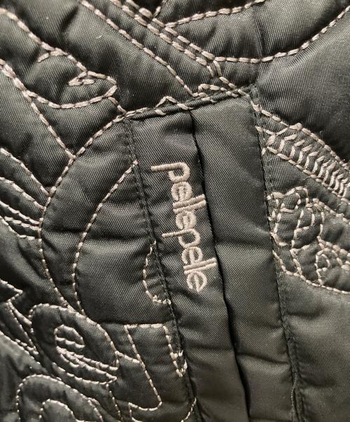 pellepelle（ペレペレ）pellepelle (ペレペレ) 刺繍キルティングジャケット ブラック サイズ:XLの古着・服飾アイテム