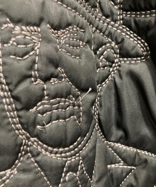 pellepelle（ペレペレ）pellepelle (ペレペレ) 刺繍キルティングジャケット ブラック サイズ:XLの古着・服飾アイテム