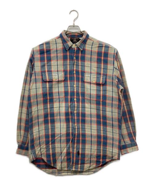 RRL（ダブルアールエル）RRL (ダブルアールエル) ネルシャツ スカイブルー サイズ:Mの古着・服飾アイテム