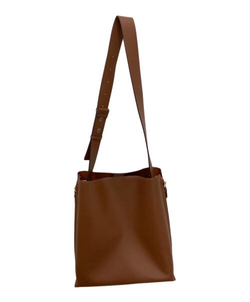 EPOR（エポール）EPOR (エポール) Y BAG Shoulder Large ブラウンの古着・服飾アイテム