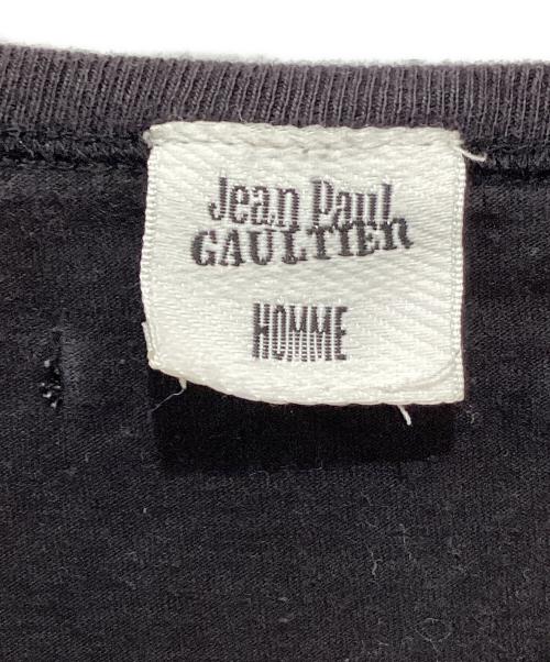 Jean Paul Gaultier homme（ジャンポールゴルチェオム）Jean Paul Gaultier homme (ジャンポールゴルチェオム) プリントTシャツ ブラック サイズ:48の古着・服飾アイテム