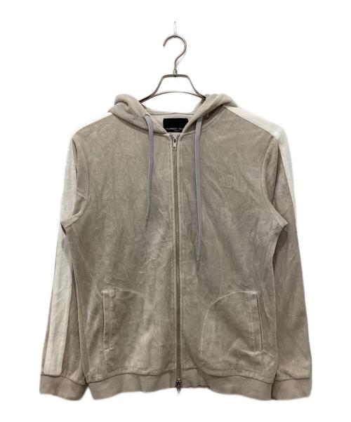 NUMBER (N)INE DENIM（ナンバーナインデニム）NUMBER (N)INE DENIM (ナンバーナインデニム) パイルジップパーカー ベージュ サイズ:Mの古着・服飾アイテム