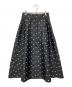 DOUBLE STANDARD CLOTHING（ダブルスタンダードクロージング）の古着「サテンプリントフレアースカート」｜ブラック