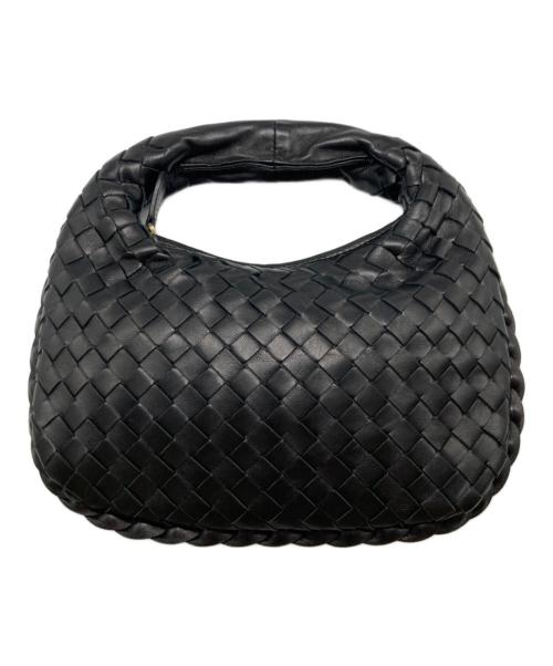 BOTTEGA VENETA（ボッテガベネタ）BOTTEGA VENETA (ボッテガベネタ) イントレチャートハンドバッグ ブラックの古着・服飾アイテム