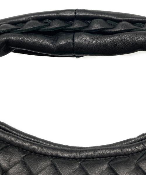 BOTTEGA VENETA（ボッテガベネタ）BOTTEGA VENETA (ボッテガベネタ) イントレチャートハンドバッグ ブラックの古着・服飾アイテム