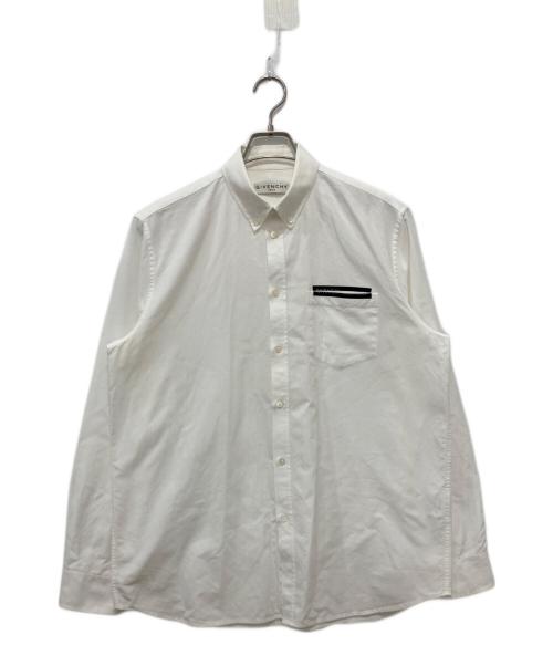 GIVENCHY（ジバンシィ）GIVENCHY (ジバンシィ) TAPE POCKET OXFORD SHIRT ホワイト サイズ:40の古着・服飾アイテム