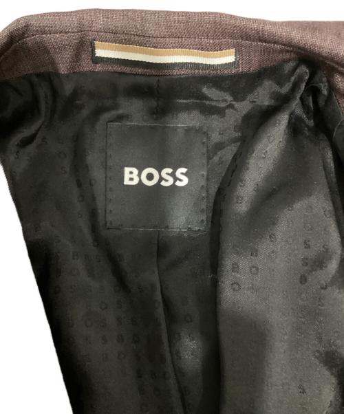 BOSS（ボス）BOSS (ボス) スリムフィット ジャケット パープル サイズ:UK50の古着・服飾アイテム