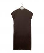 icBアイシービー）の古着「FluidBackSatin ワンピース」｜ブラウン