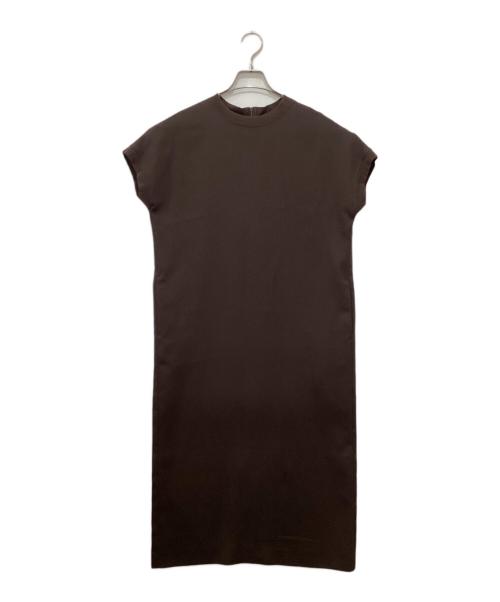 icB（アイシービー）icB (アイシービー) FluidBackSatin ワンピース ブラウン サイズ:２の古着・服飾アイテム
