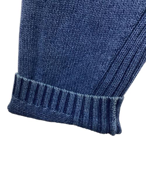 Eddie Bauer（エディーバウアー）Eddie Bauer (エディーバウアー) インディゴ染め深Vニット インディゴ サイズ:XLの古着・服飾アイテム