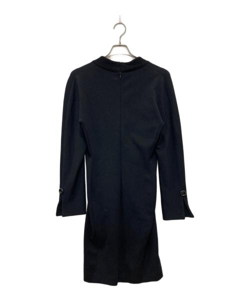 Christian Dior（クリスチャン ディオール）Christian Dior (クリスチャン ディオール) ウール混ワンピース ブラック サイズ:9の古着・服飾アイテム