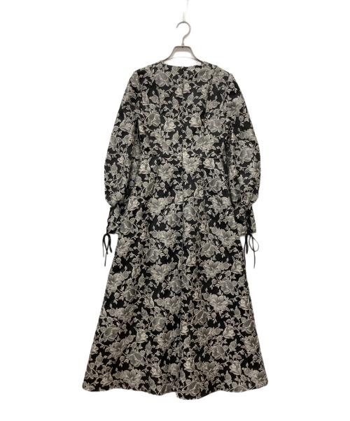 melt the lady（メルトザレディ）melt the lady (メルトザレディ) ジャガードロングドレス ホワイト×ブラック サイズ:FREEの古着・服飾アイテム