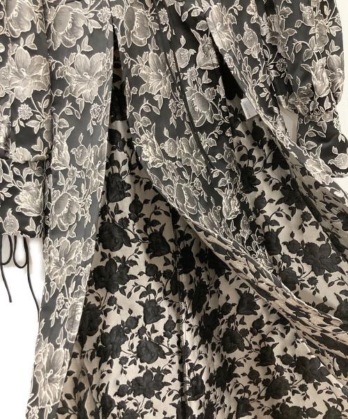 melt the lady（メルトザレディ）melt the lady (メルトザレディ) ジャガードロングドレス ホワイト×ブラック サイズ:FREEの古着・服飾アイテム