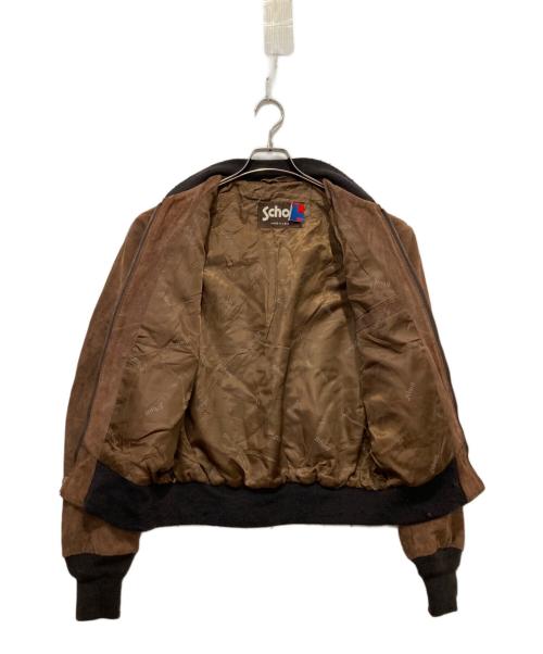 Schott（ショット）Schott (ショット) ジップジャケット ブラウン サイズ:42の古着・服飾アイテム