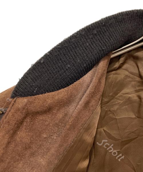 Schott（ショット）Schott (ショット) ジップジャケット ブラウン サイズ:42の古着・服飾アイテム