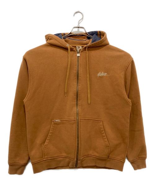 DC SHOES（ディーシーシューズ）DC SHOES (ディーシーシューズ) ジップパーカー ブラウン サイズ:Lの古着・服飾アイテム