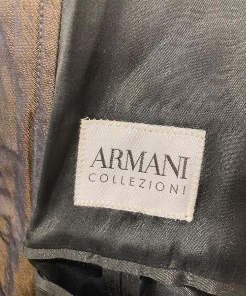 ARMANI COLLEZIONI（アルマーニ コレツィオーニ）ARMANI COLLEZIONI (アルマーニ コレツィオーニ) 3Bジャケット ブラウン サイズ:54の古着・服飾アイテム