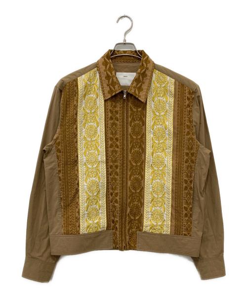 TOGA VIRILIS（トーガ ビリリース）TOGA VIRILIS (トーガ ビリリース) Embroidery lace blouson ベージュ サイズ:46の古着・服飾アイテム
