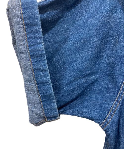 STUDIO NICHOLSON（スタジオ ニコルソン）STUDIO NICHOLSON (スタジオ ニコルソン) 半袖シャツ/リネン混シャツ/デニムシャツ インディゴ サイズ:Lの古着・服飾アイテム