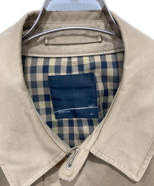 LAD MUSICIAN（ラッドミュージシャン）LAD MUSICIAN (ラッドミュージシャン) ステンカラーコート ベージュ サイズ:42の古着・服飾アイテム