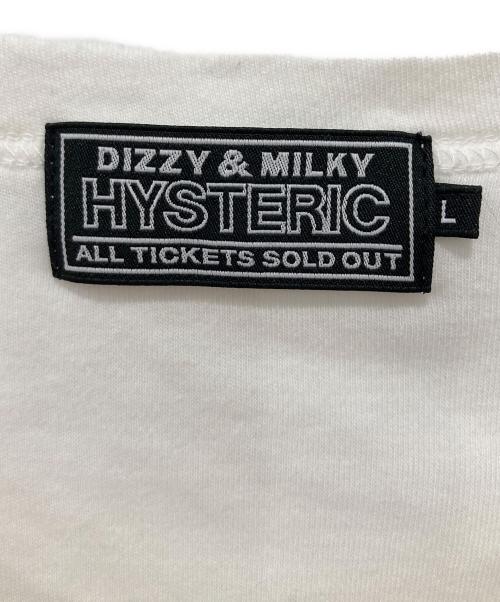 Hysteric Glamour（ヒステリックグラマー）Hysteric Glamour (ヒステリックグラマー) ENDLESS ROCK Tシャツ ホワイト サイズ:Lの古着・服飾アイテム