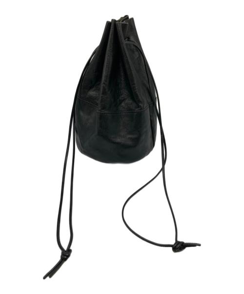 arts&crafts（アーツアンドクラフツ）arts&crafts (アーツアンドクラフツ) 巾着ショルダーバッグ ブラックの古着・服飾アイテム