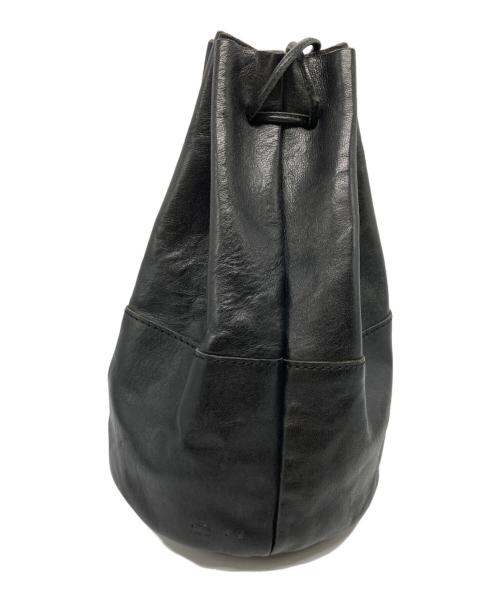 arts&crafts（アーツアンドクラフツ）arts&crafts (アーツアンドクラフツ) 巾着ショルダーバッグ ブラックの古着・服飾アイテム