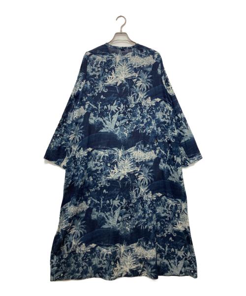 45R（フォーティファイブ・アール）45R (フォーティファイブ・アール) アイリーアロハプリントのドレス ブルー サイズ:下記参照の古着・服飾アイテム