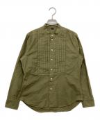 45Rフォーティファイブ・アール）の古着「ダンプのピンタックプティローファーシャツ」｜カーキ